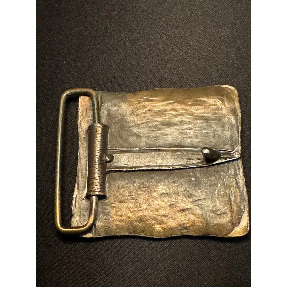 Vintage Solid Brass U.S. Bicentennial Belt Buckle 1776-1976